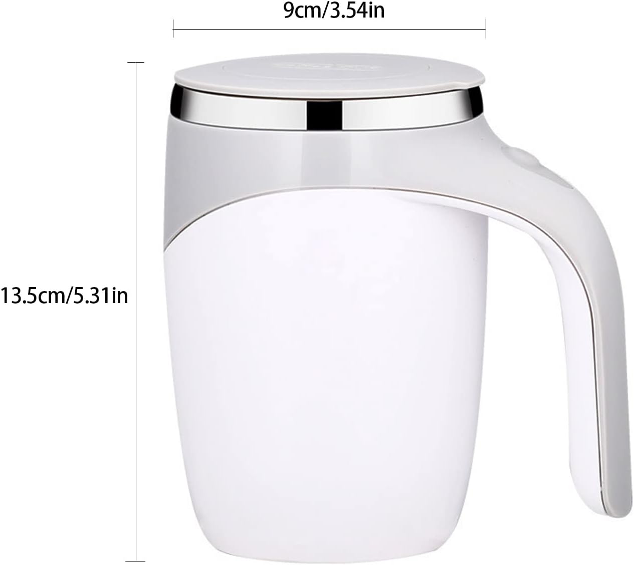 Taza Mezcladora Automática Agitador Bebidas Termo Acero