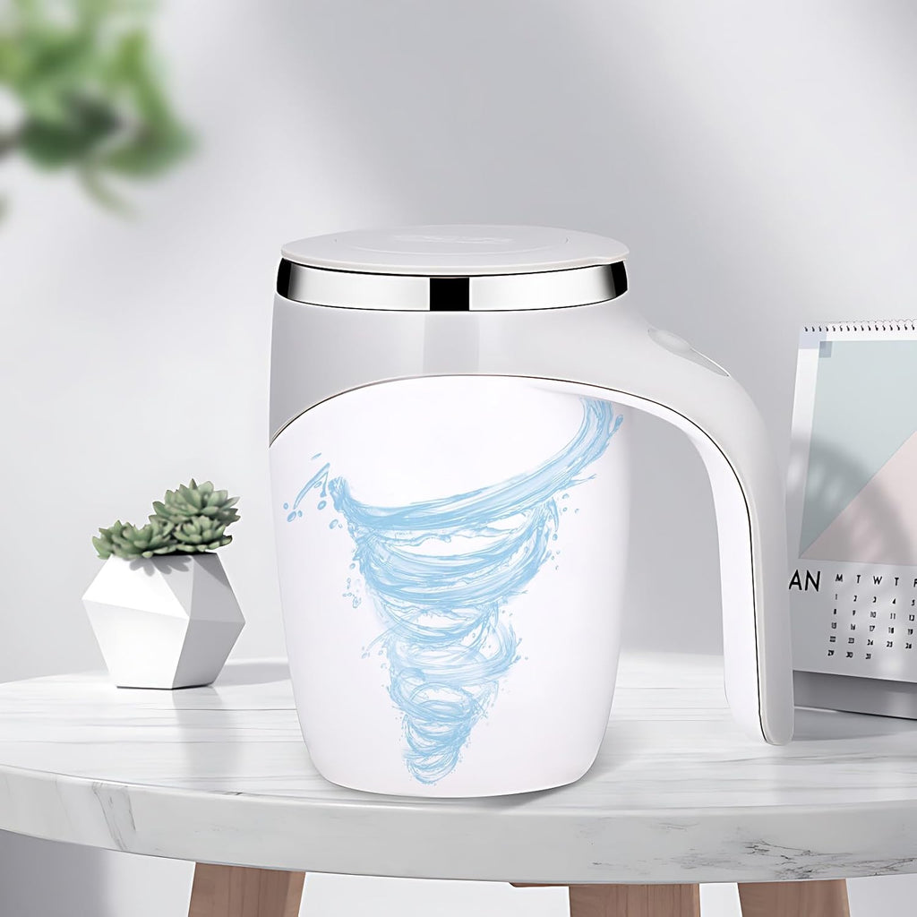 Taza Mezcladora Automática Agitador Bebidas Termo Acero