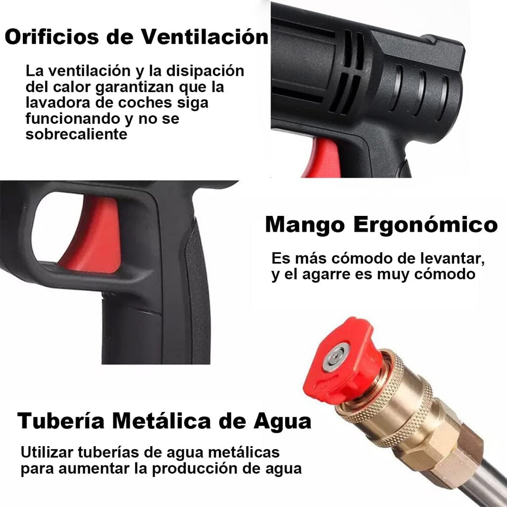 Hidrolavadora Eléctrica Portátil y Inalámbrica 680psi de Presión