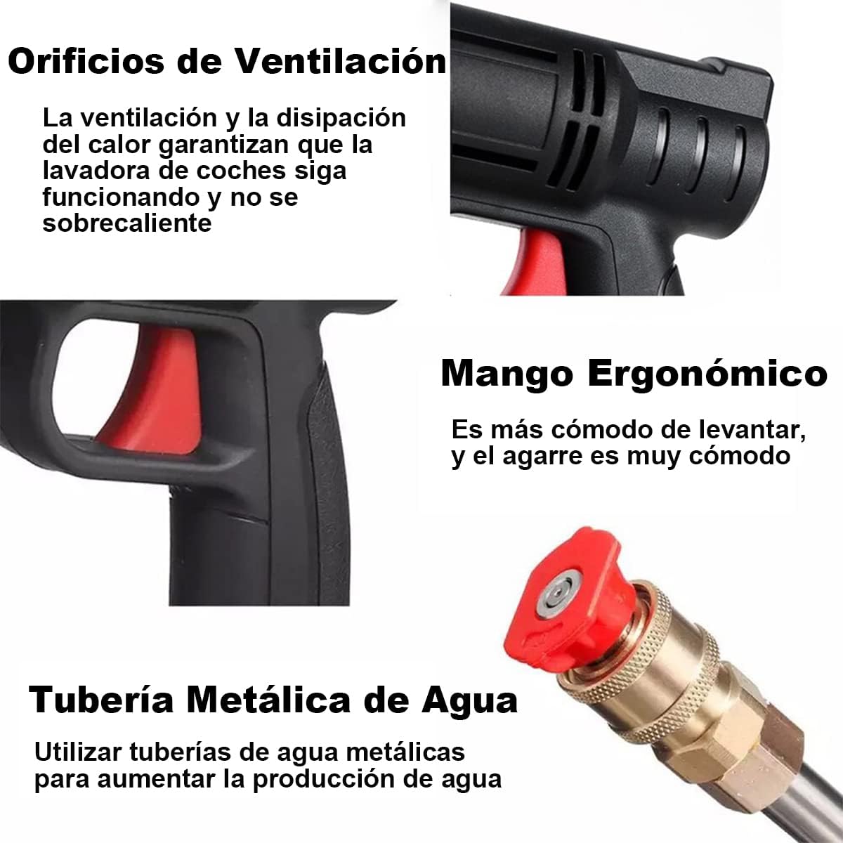 Hidrolavadora Eléctrica Portátil y Inalámbrica 680psi de Presión