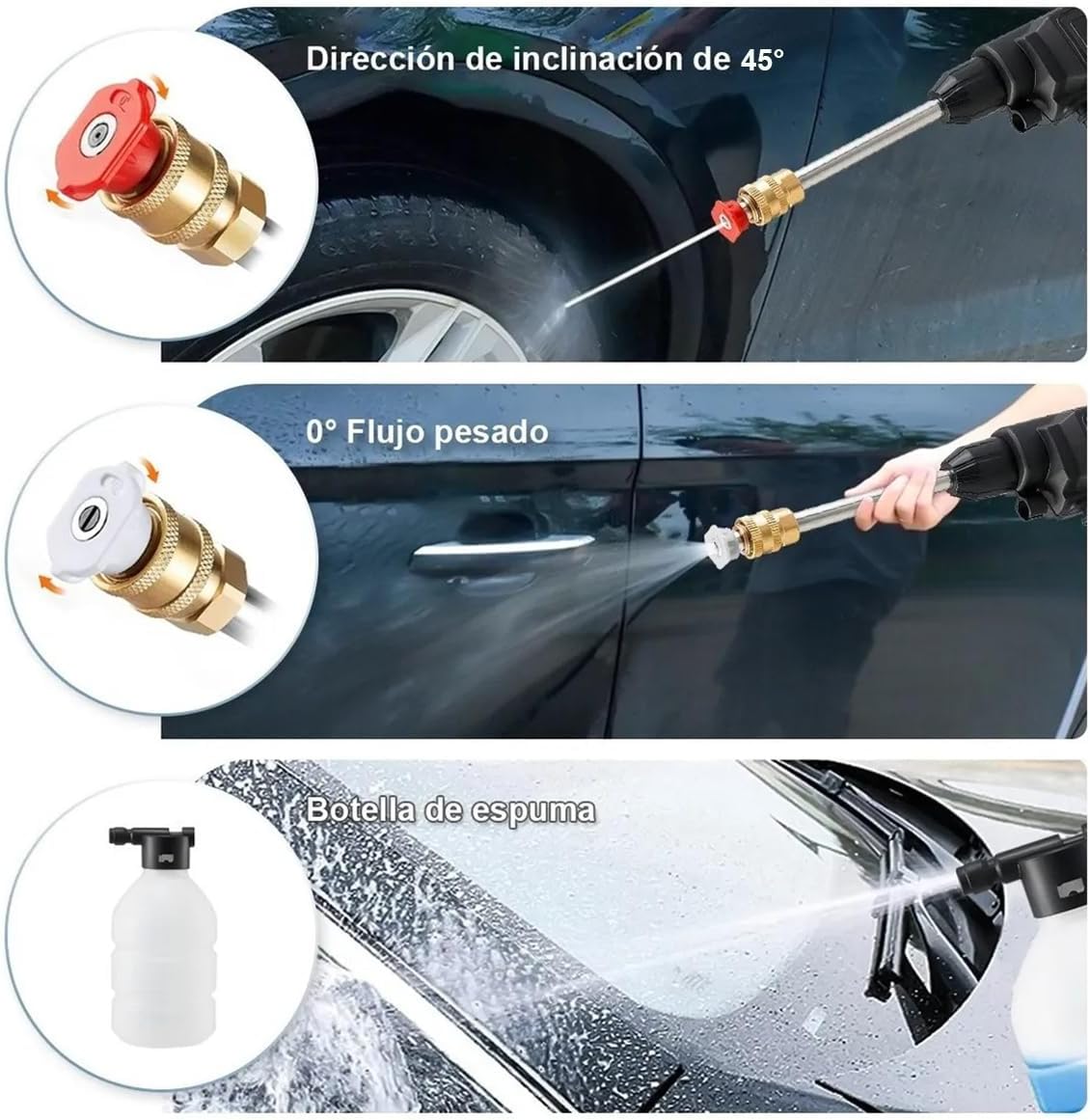 Hidrolavadora Eléctrica Portátil y Inalámbrica 680psi de Presión