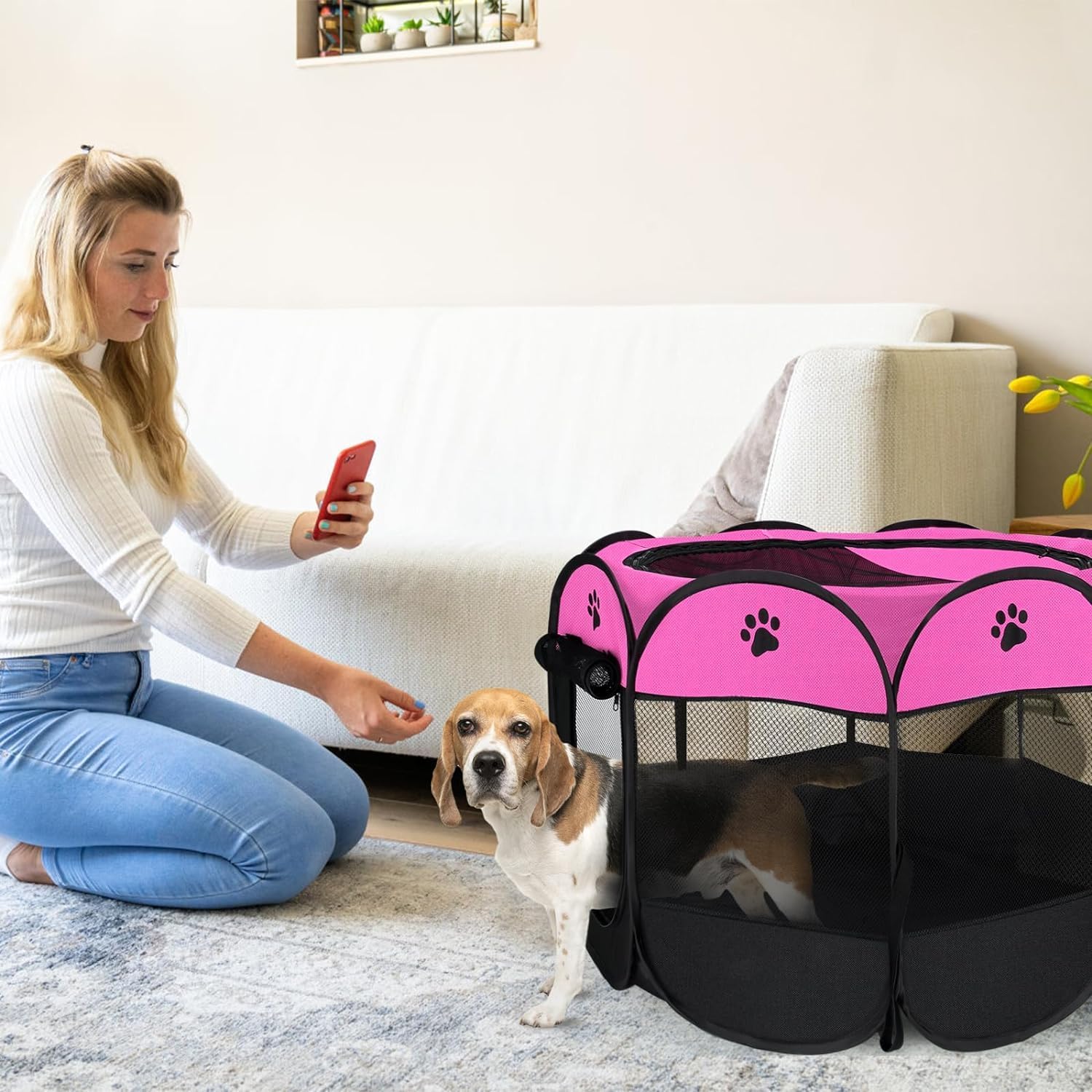 Casa Para Mascota Portátil Practica Y Ligera