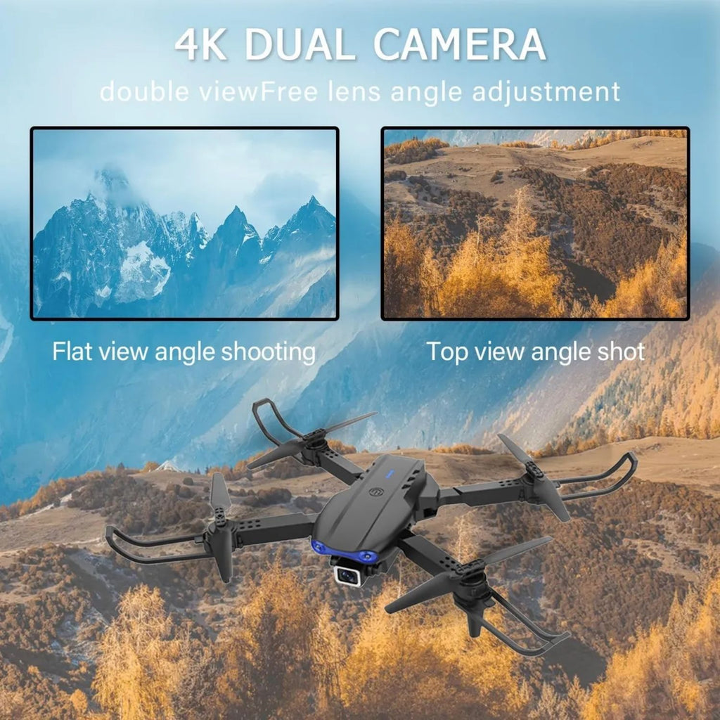 Mini Drone Con Cámara 4k Negro 2.4ghz