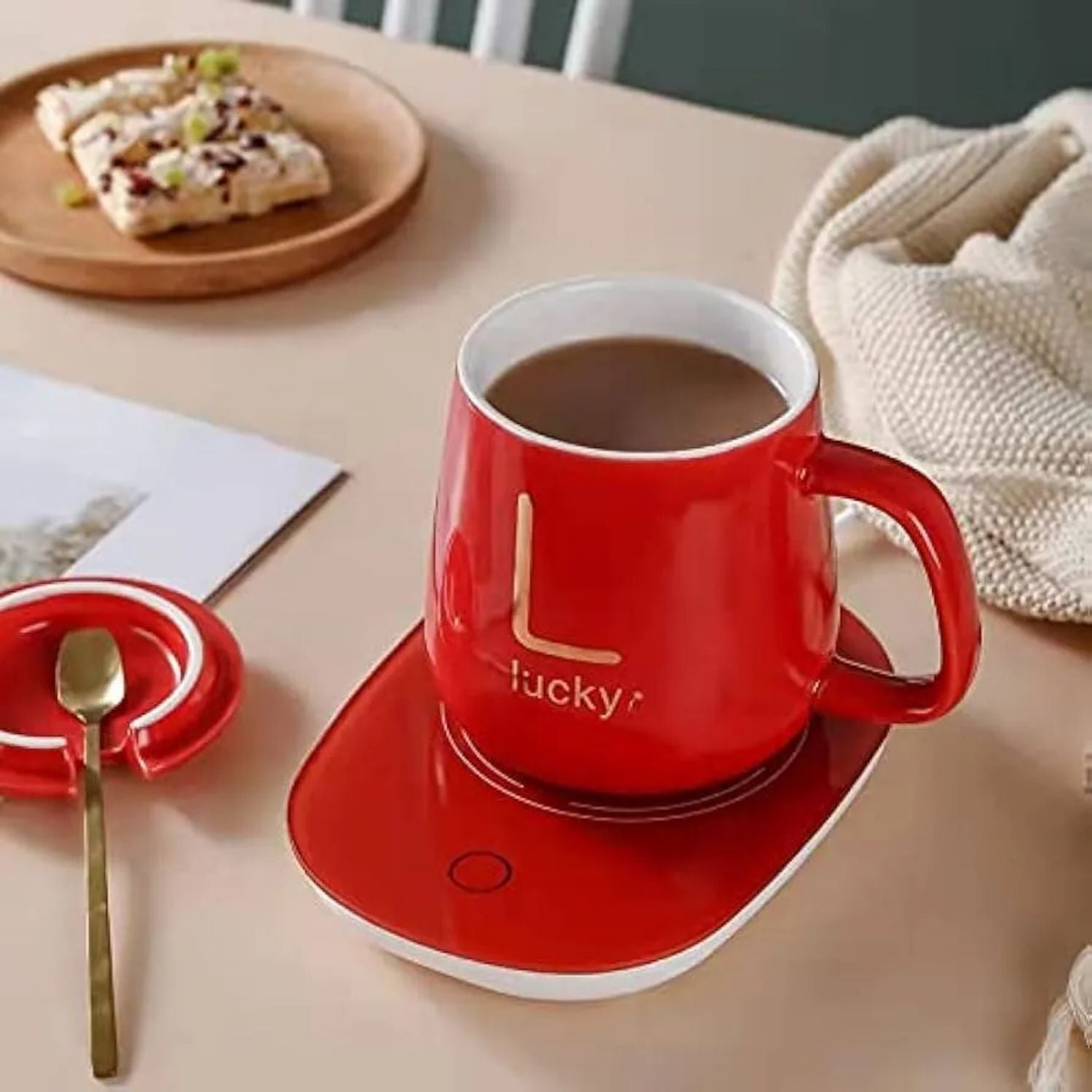 Taza Con Calentador Eléctrico