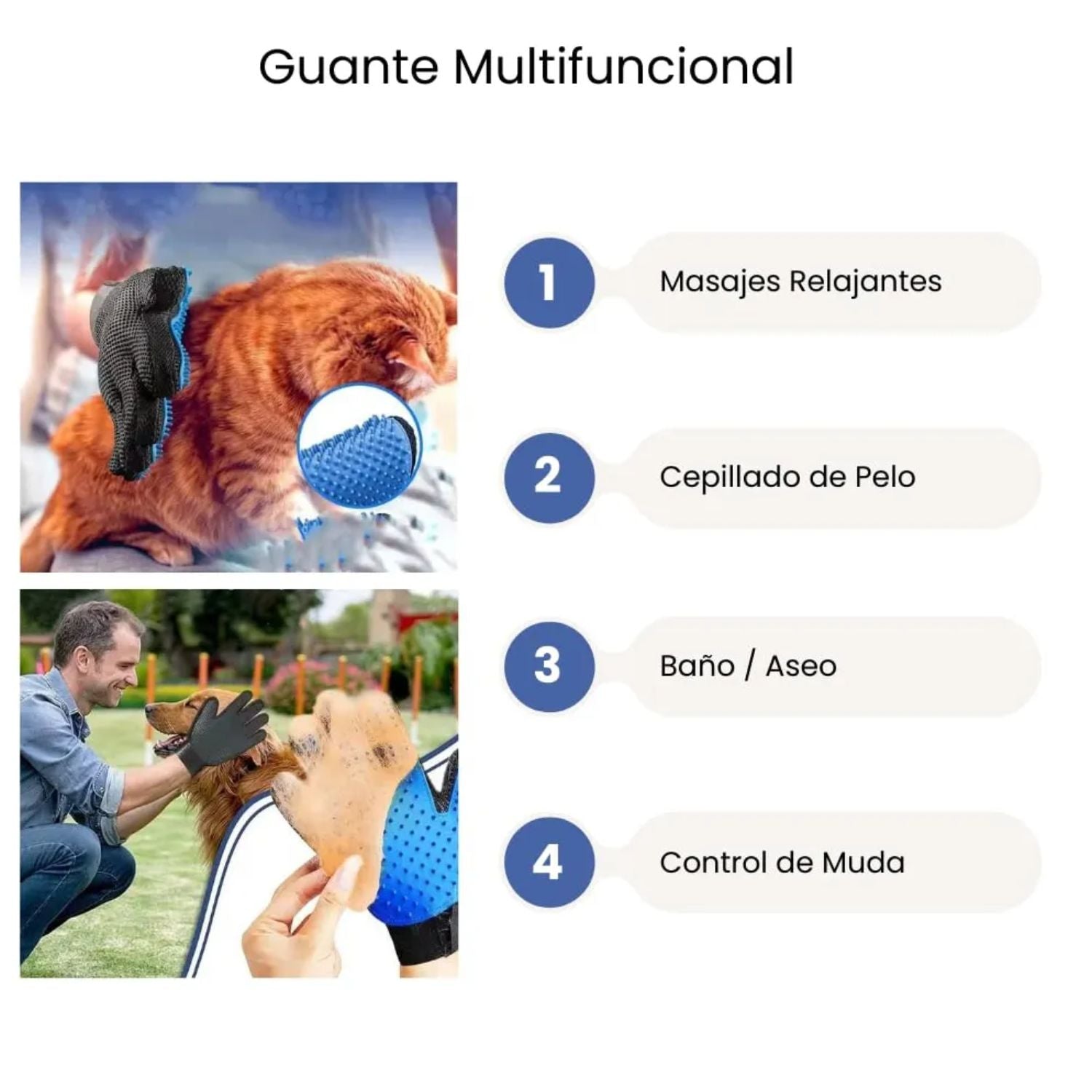 Guante Quita Pelo Para Mascotas